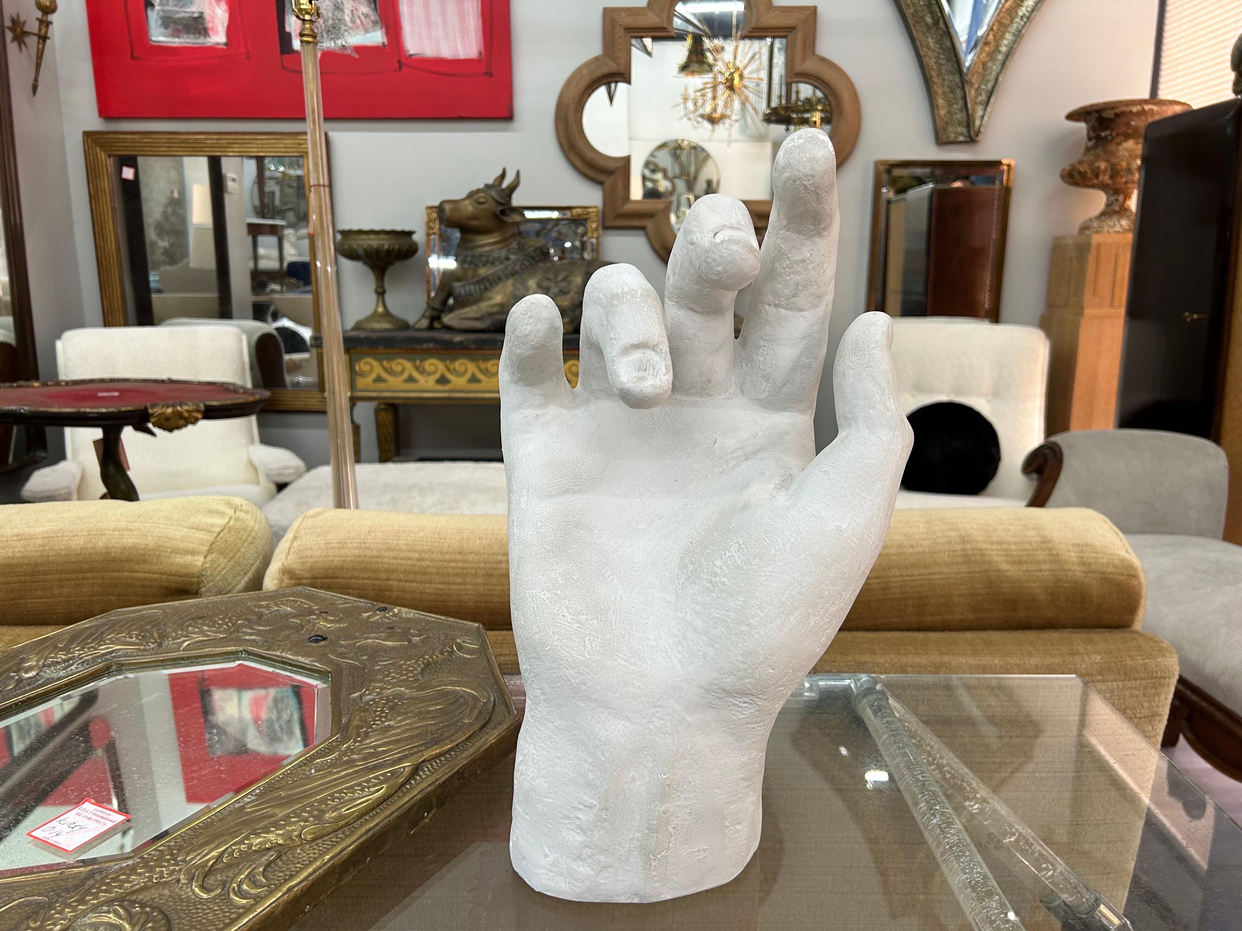 Grande scultura a mano in gesso francese in stile neoclassico in vendita 4