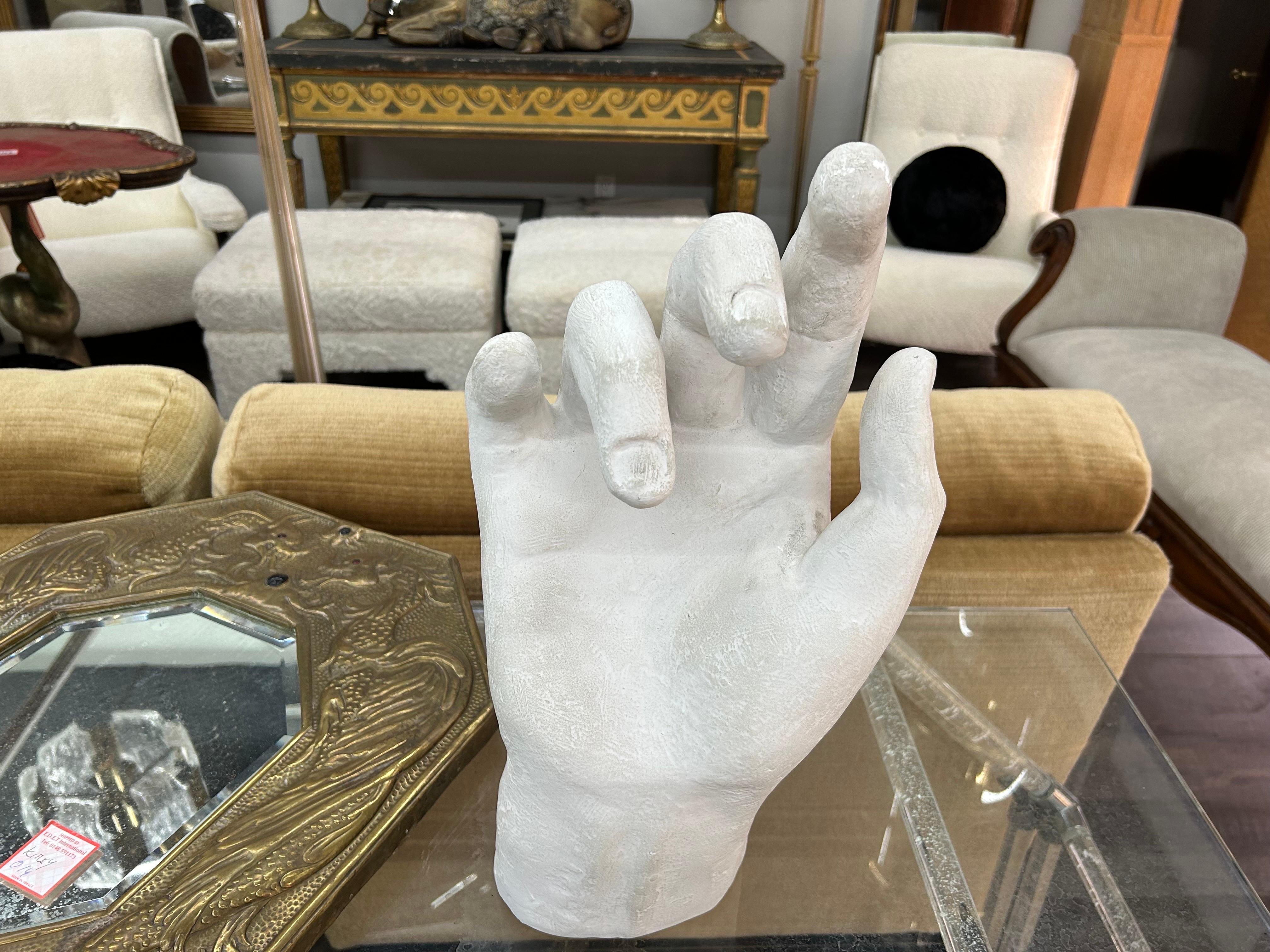 Francese Grande scultura a mano in gesso francese in stile neoclassico in vendita