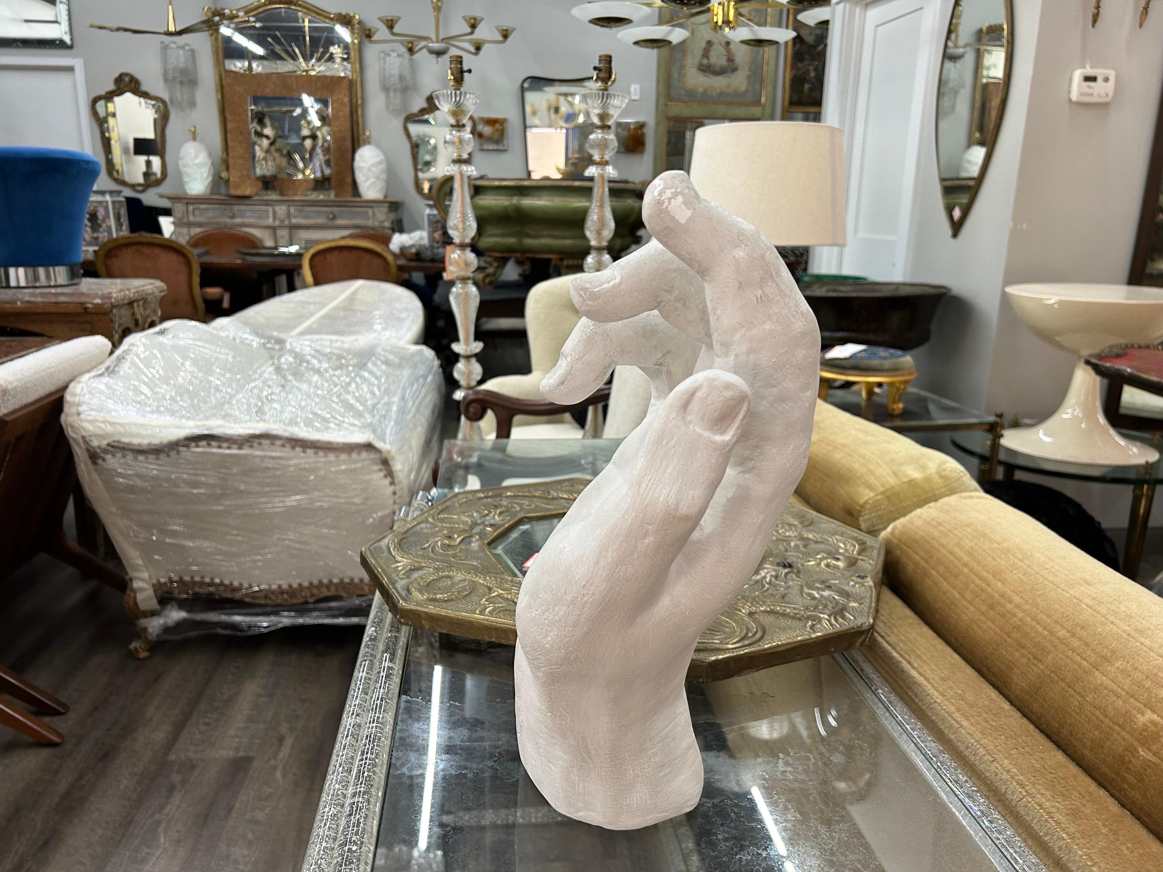 XX secolo Grande scultura a mano in gesso francese in stile neoclassico in vendita