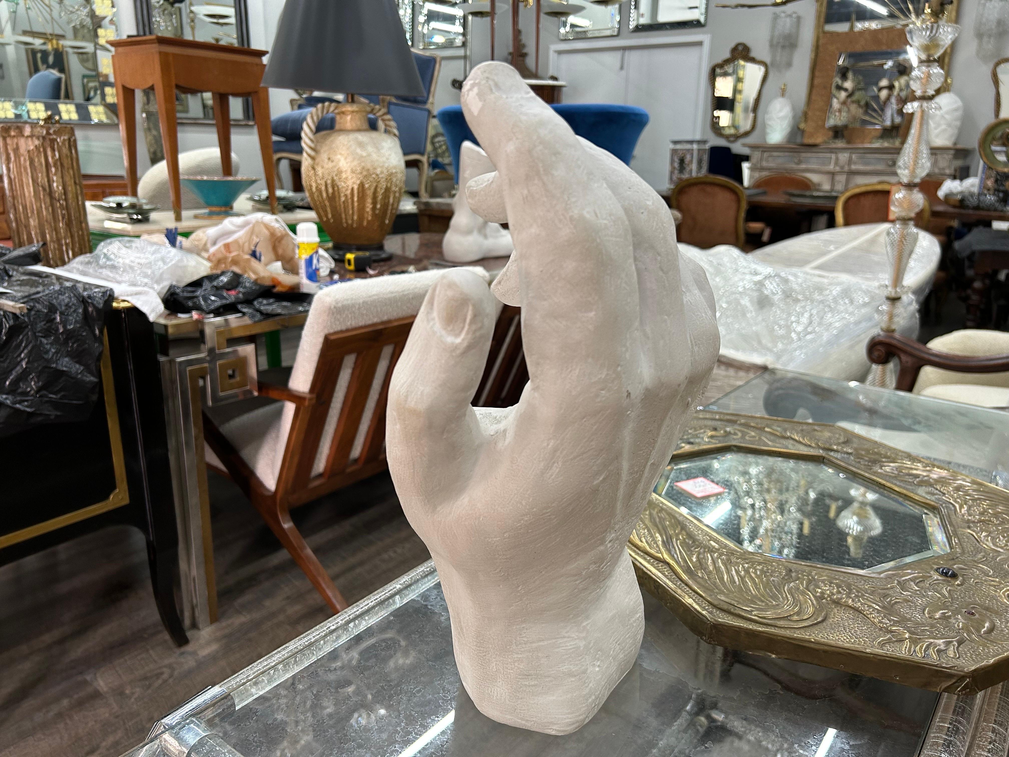 Intonaco Grande scultura a mano in gesso francese in stile neoclassico in vendita
