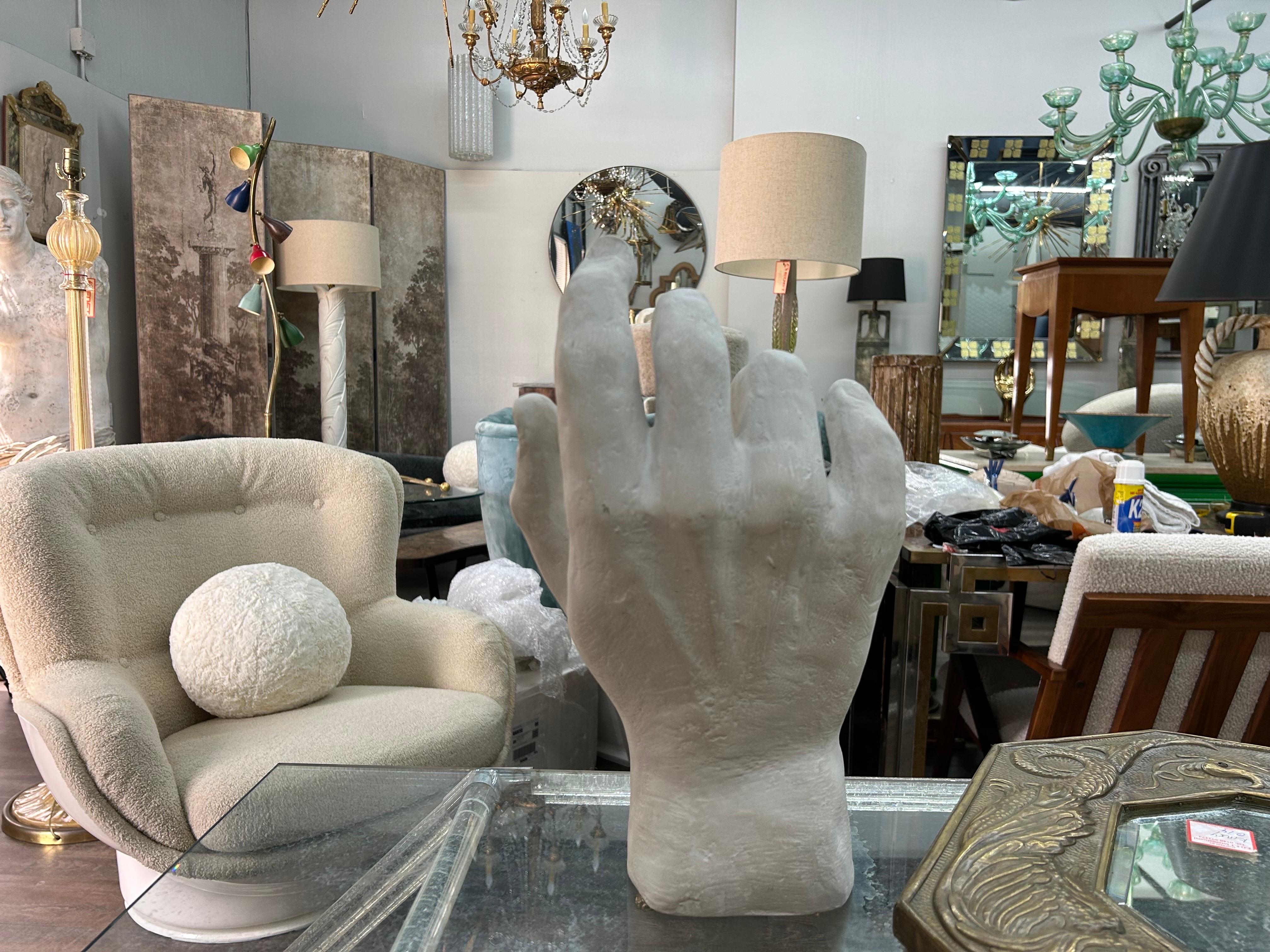 Grande scultura a mano in gesso francese in stile neoclassico in vendita 1