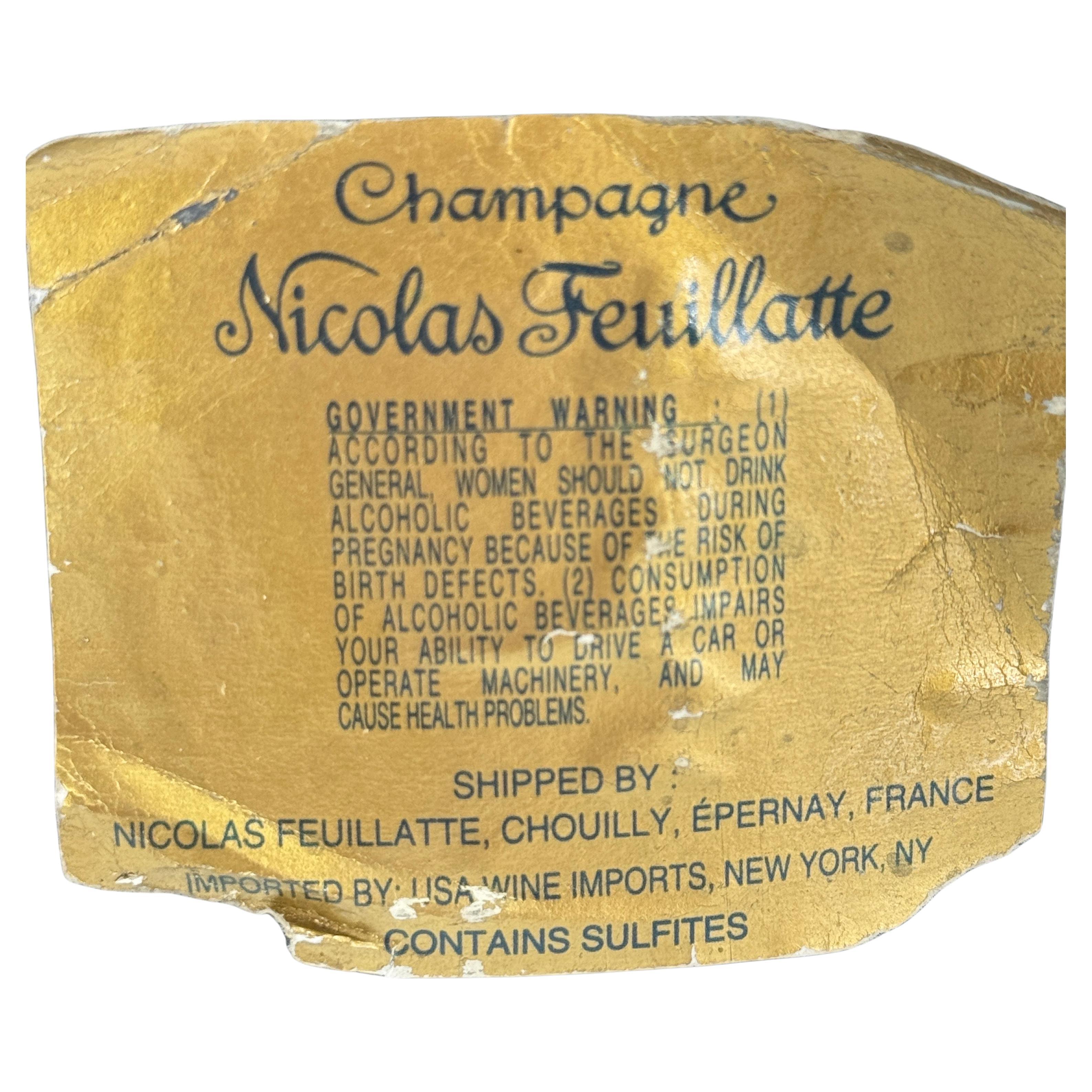 Große französische Nicolas Feuillatte Magnum-Champagnerflasche  im Angebot 2