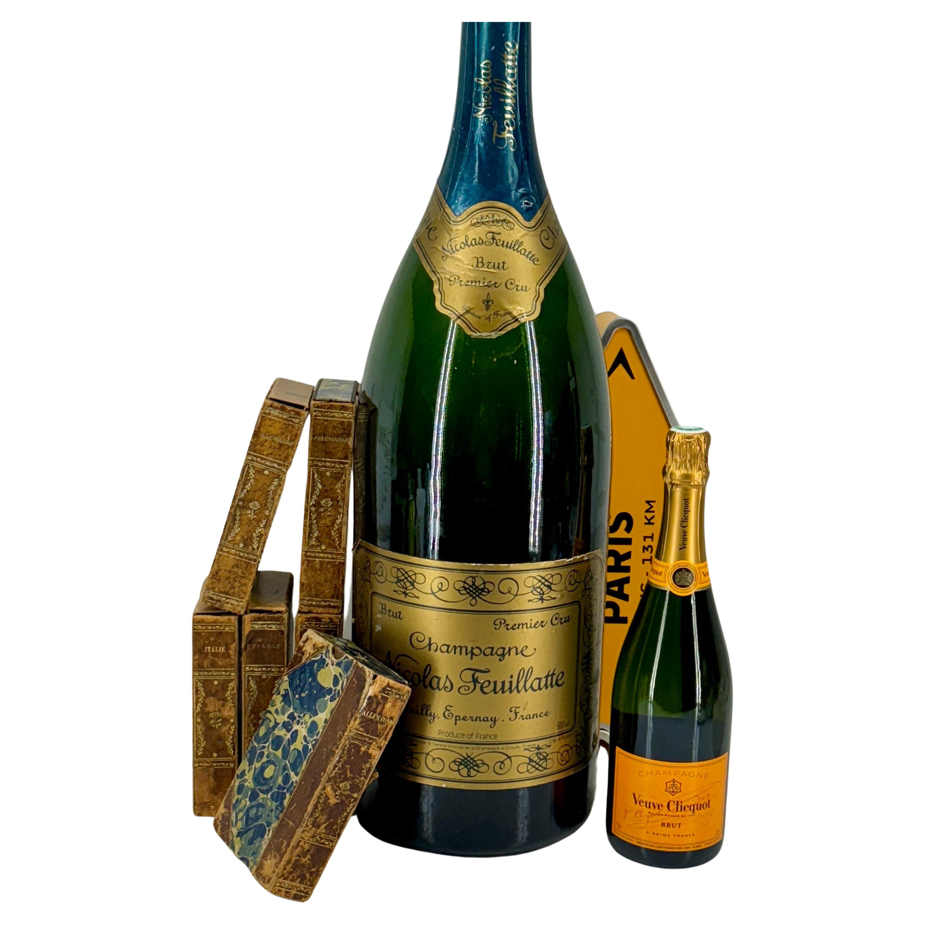 Große französische Nicolas Feuillatte Magnum-Champagnerflasche  im Angebot 4