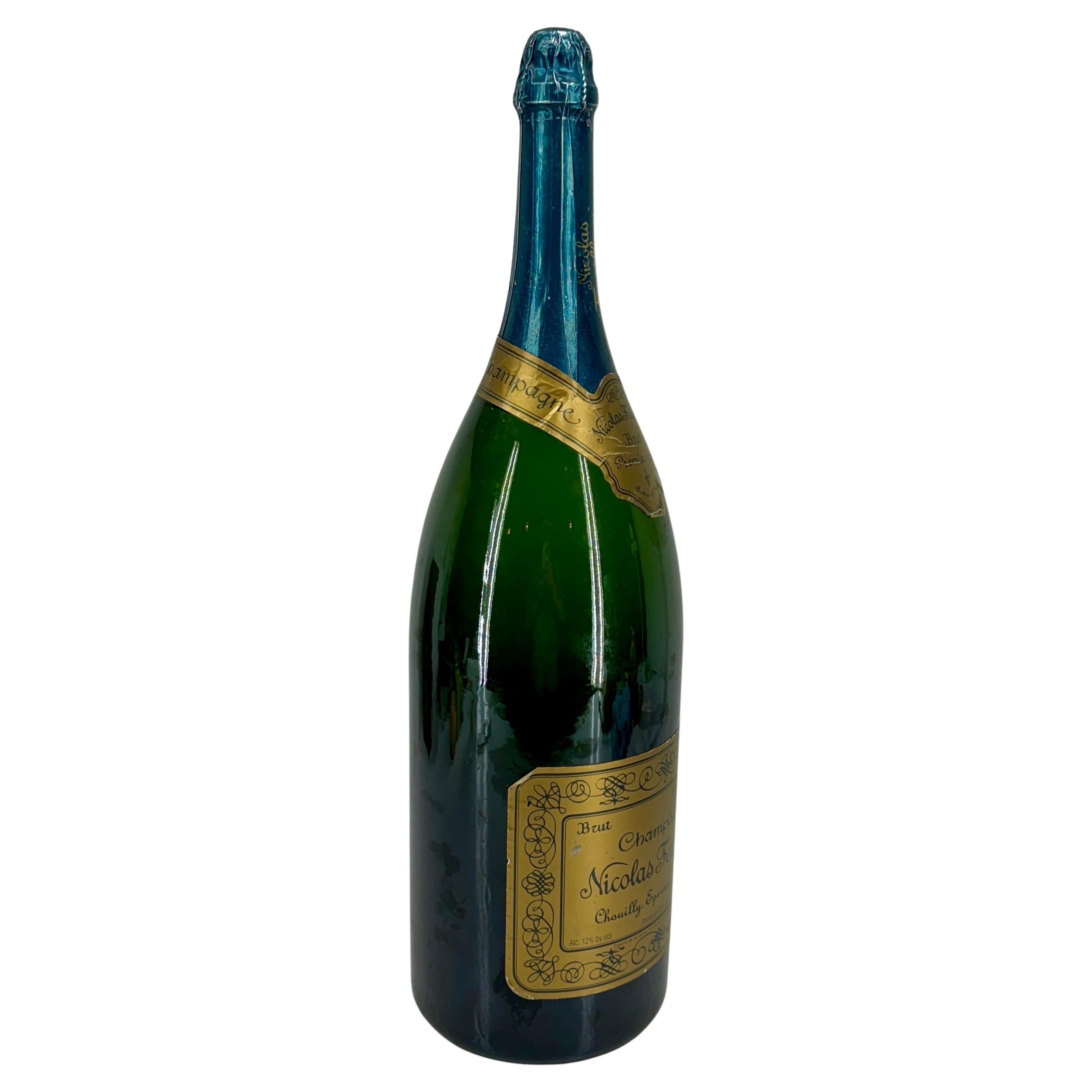 Hollywood Regency Grande bouteille de champagne Nicolas Feuillatte Magnum  en vente