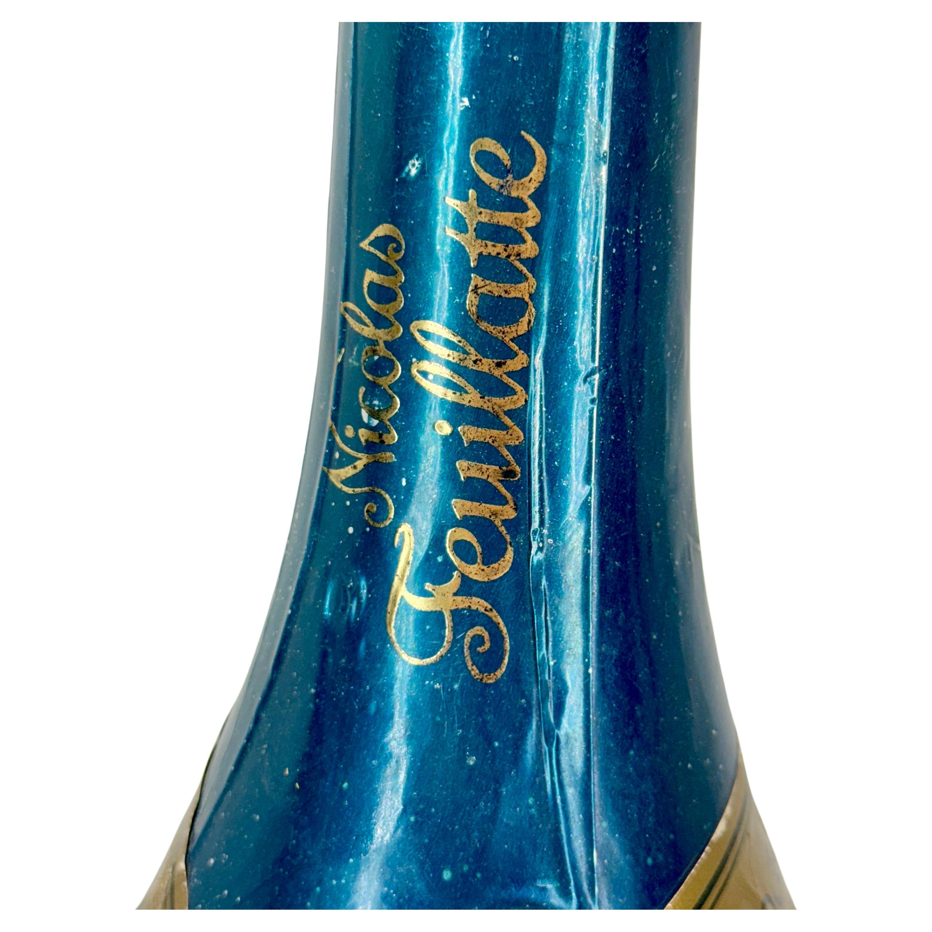 Mid-20th Century Large French Nicolas Feuillatte Magnum Champagne Bottle  For Sale