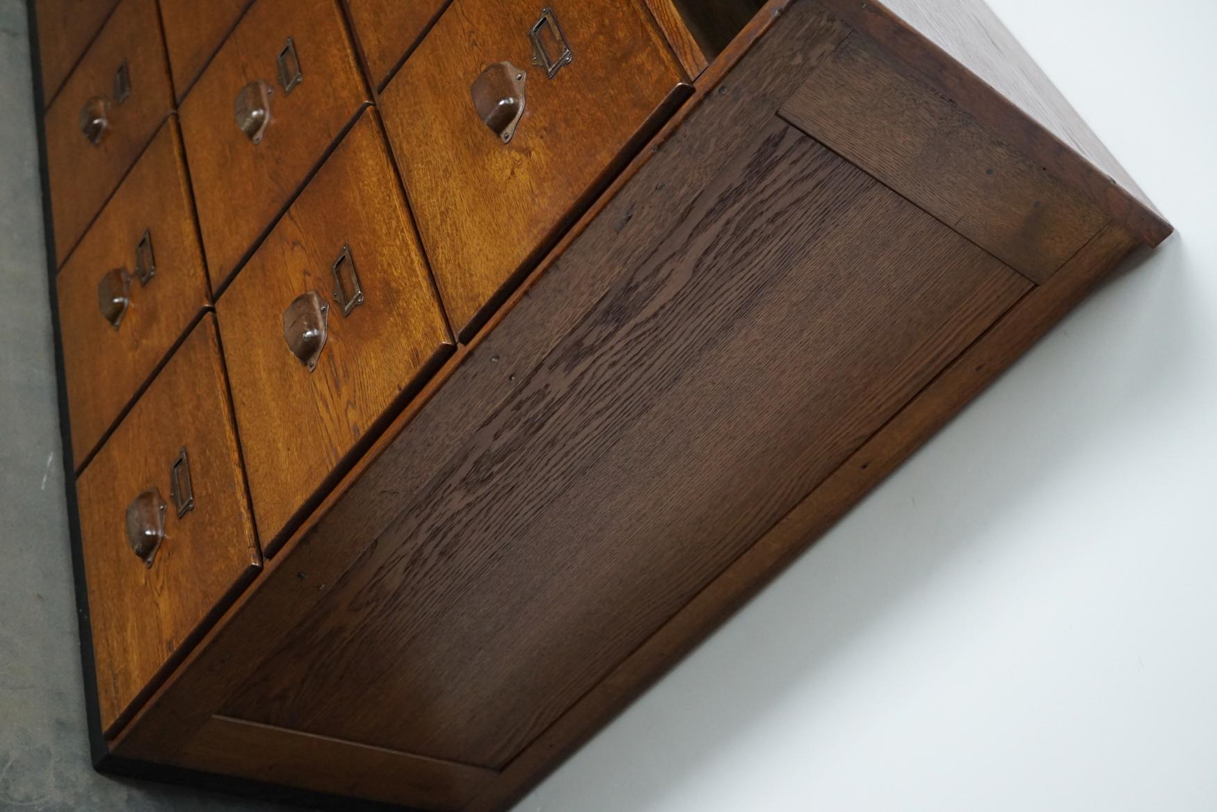 Large French Oak Apothecary Cabinet, 1930s 8