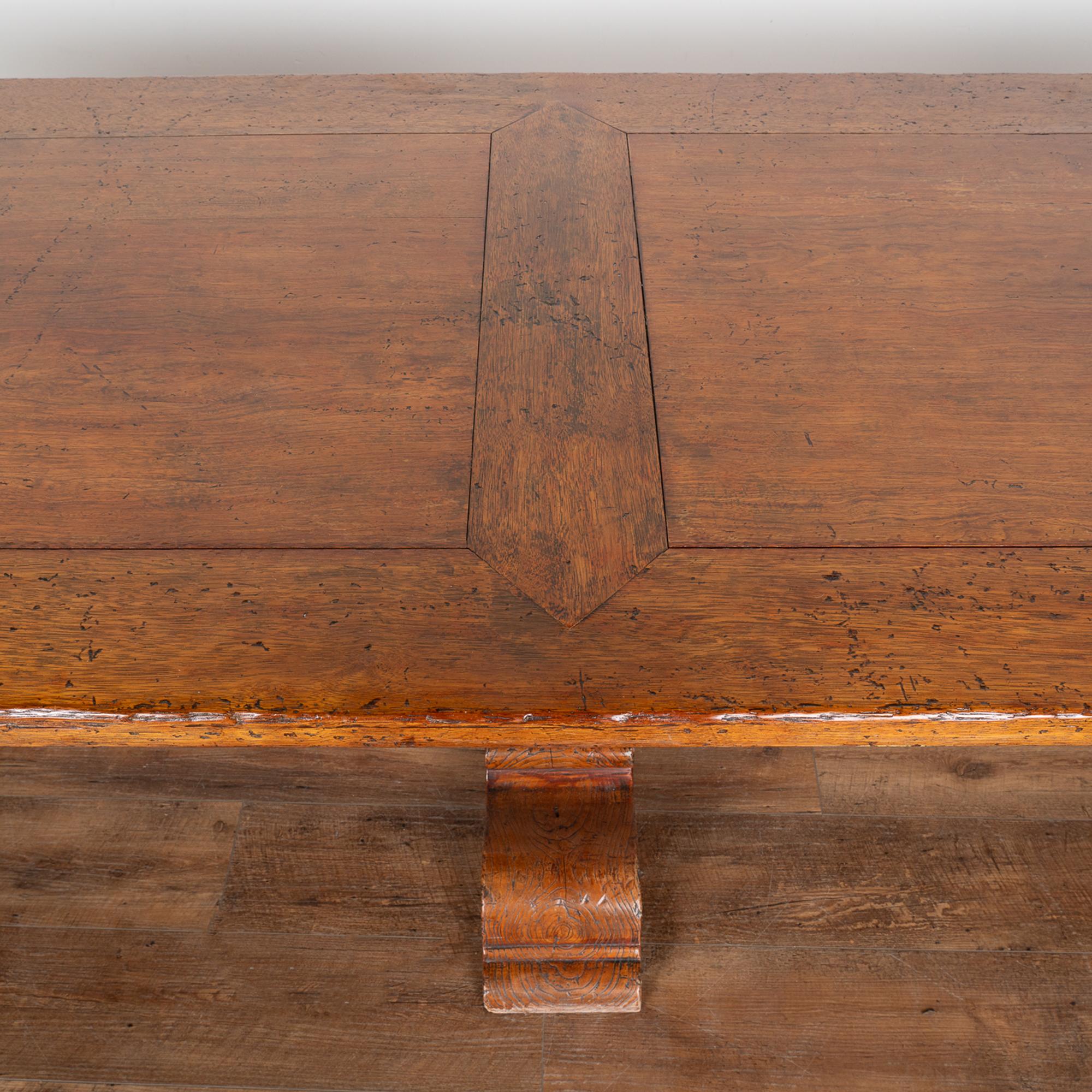 Large French Oak Dining Table circa 1920-40 For Sale 7