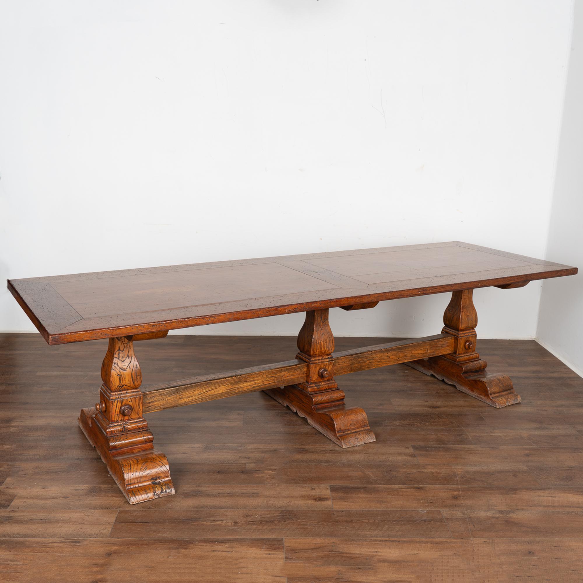 Large French Oak Dining Table circa 1920-40 For Sale 9