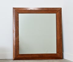 Large French Oak Frame with New Mirror Glass