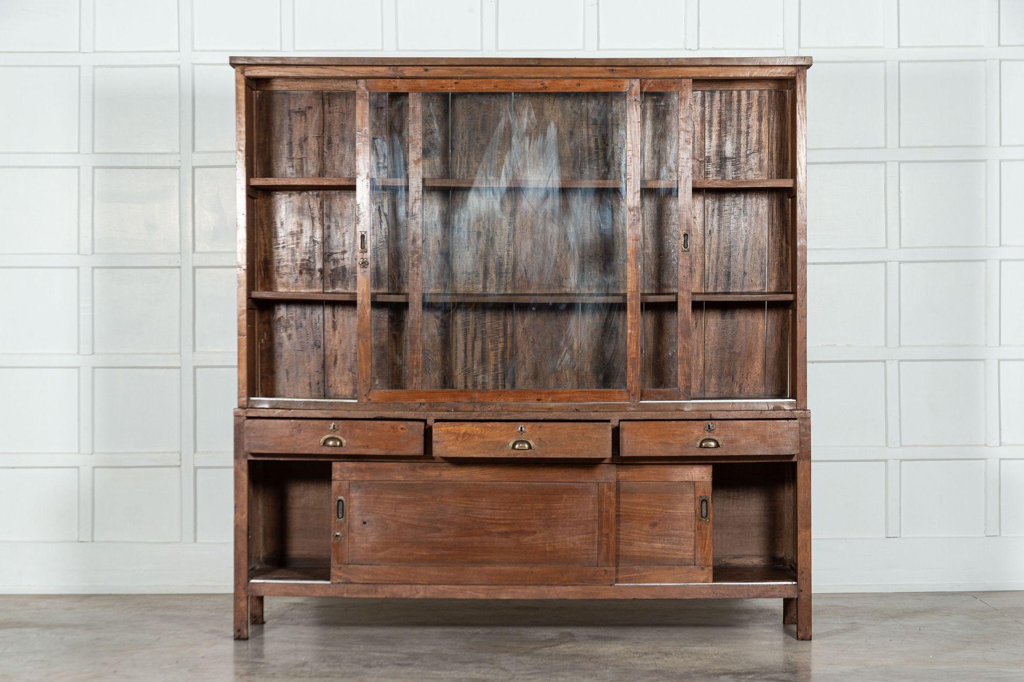 Large French Oak Glazed Haberdashery Shop Cabinet, circa 1900
sku 1507
W204 x D50 x H203 cm.