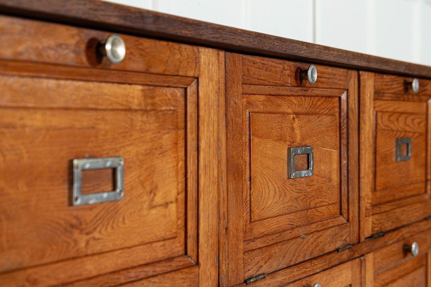 Large French Oak Haberdashery Drawers / Cabinet / Console For Sale 7