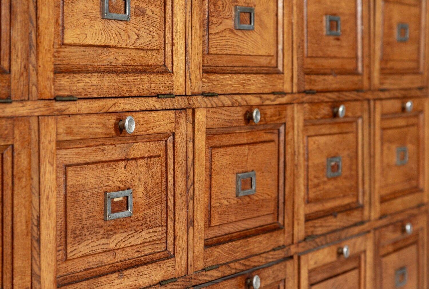 Grands tiroirs / Cabinet / Console Haberdashery en chêne français en vente 6