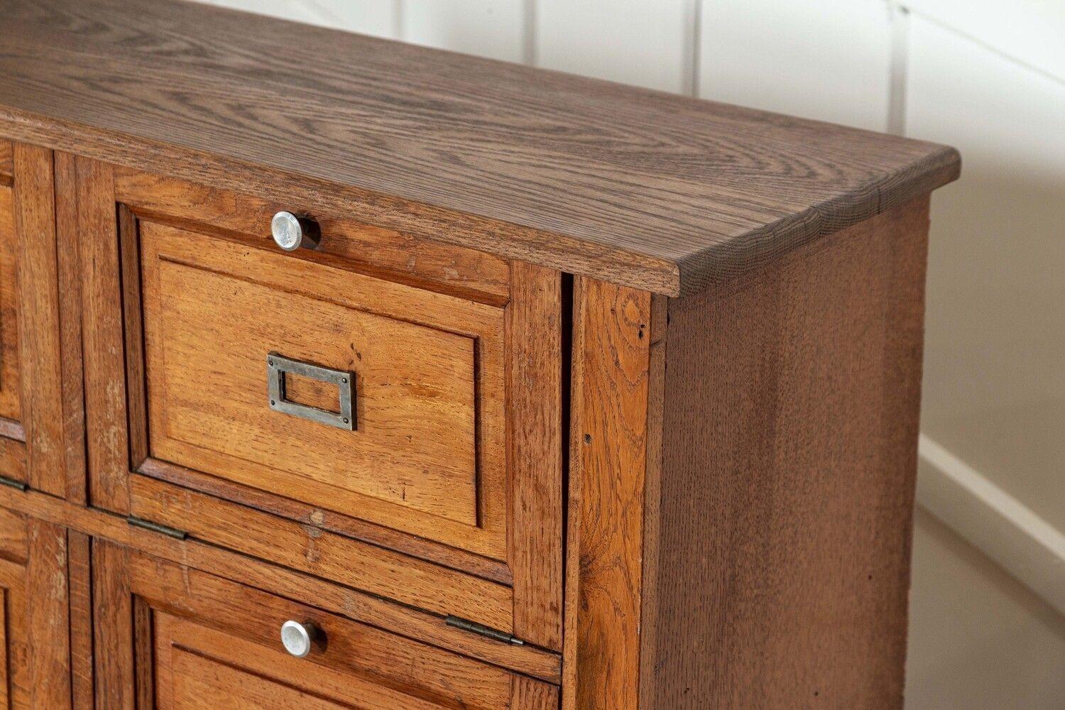 Large French Oak Haberdashery Drawers / Cabinet / Console For Sale 8
