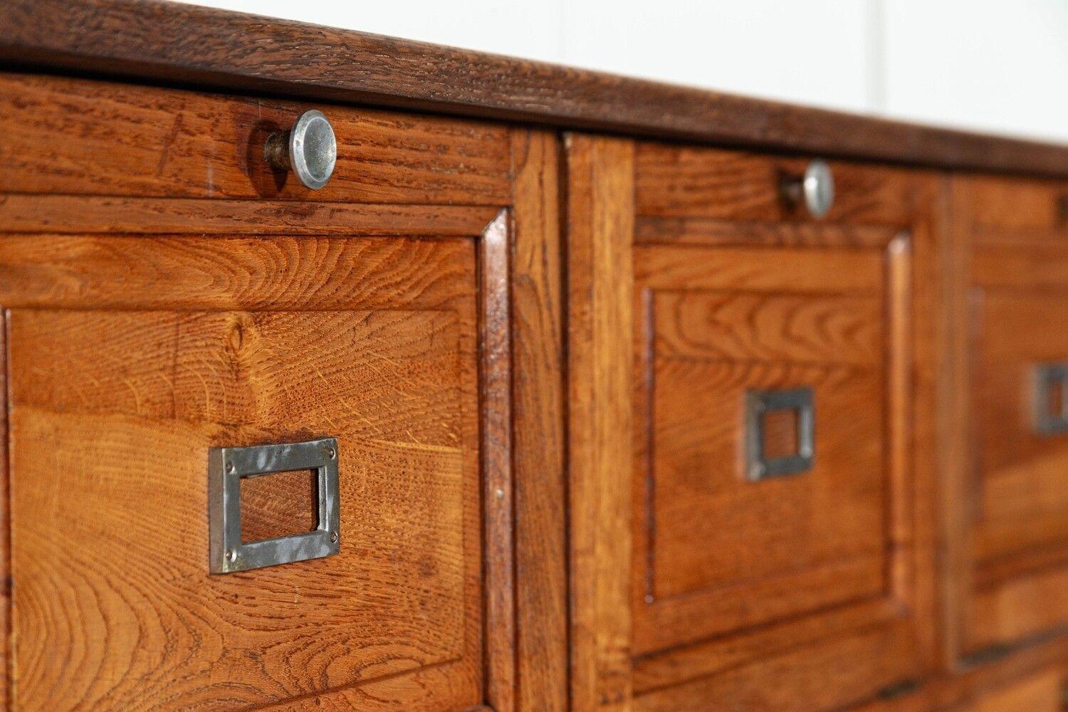 Large French Oak Haberdashery Drawers / Cabinet / Console For Sale 2