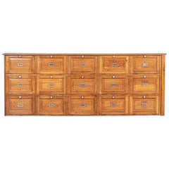 Large French Oak Haberdashery Drawers / Cabinet / Console