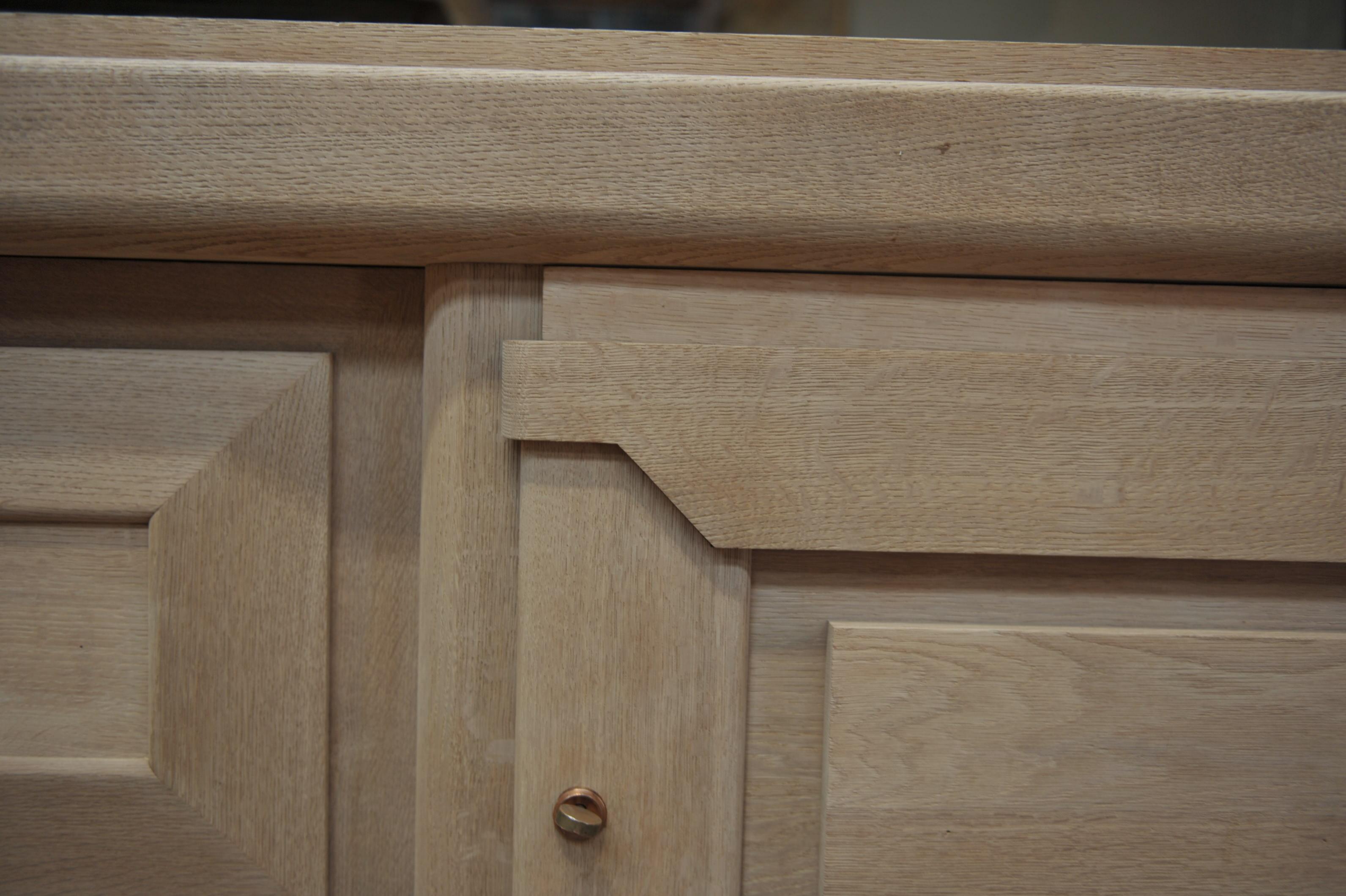 Large French Oak Sideboard, Credenza Charles Dudouyt, 1940s 6