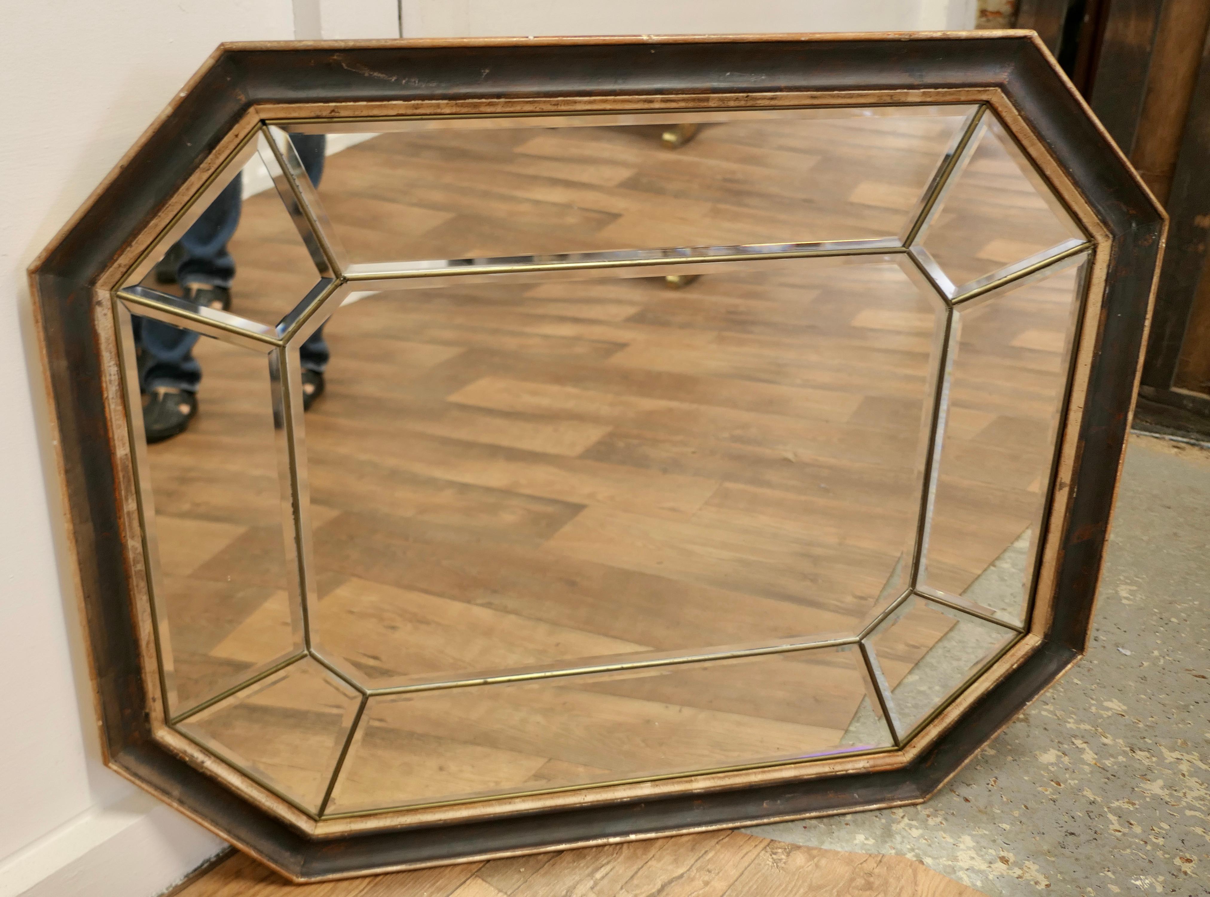 Large French Octagonal Cushion Mirror 5