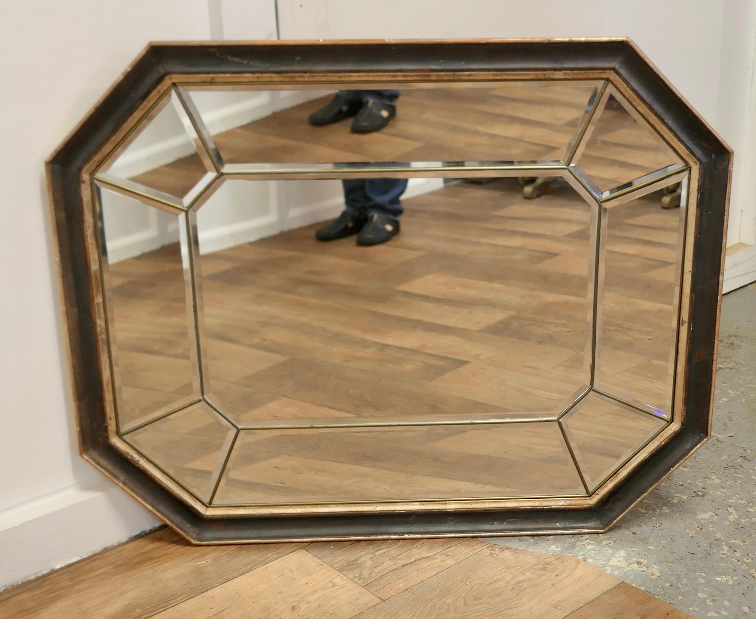 Large French Octagonal Cushion Mirror 3