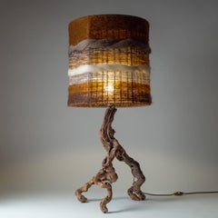 Large French Organic Table Lamp, 1970s