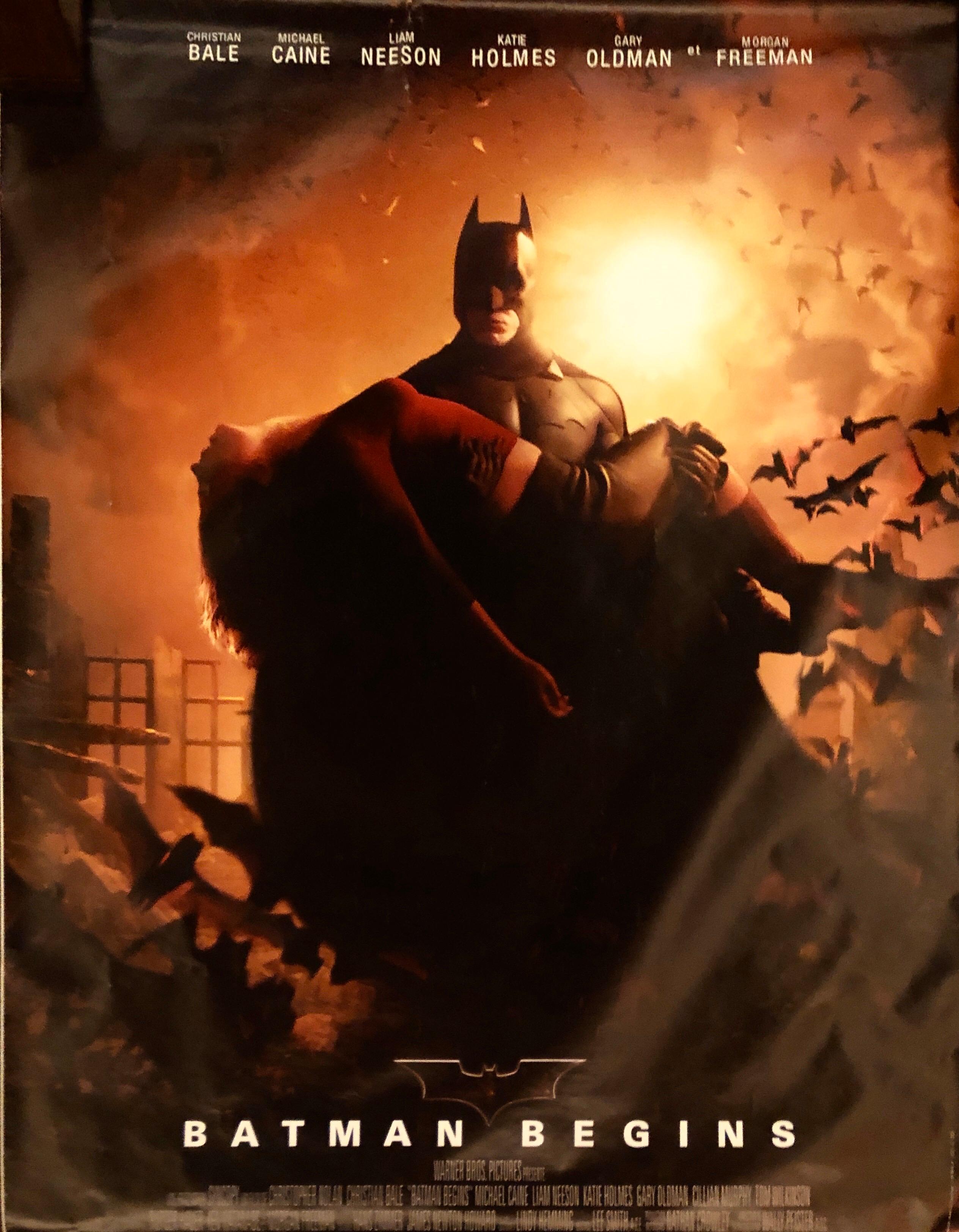 Grande affiche originale du film « Batman Begins », 2005 Abîmé - En vente à Sofia, BG