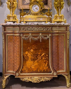 Large French Ormolu Mounted Meuble a Hauteur D'Appui by Joseph- Emmanuel Zwiener