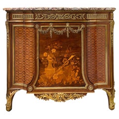 Large French Ormolu Mounted Meuble a Hauteur D'Appui by Joseph- Emmanuel Zwiener