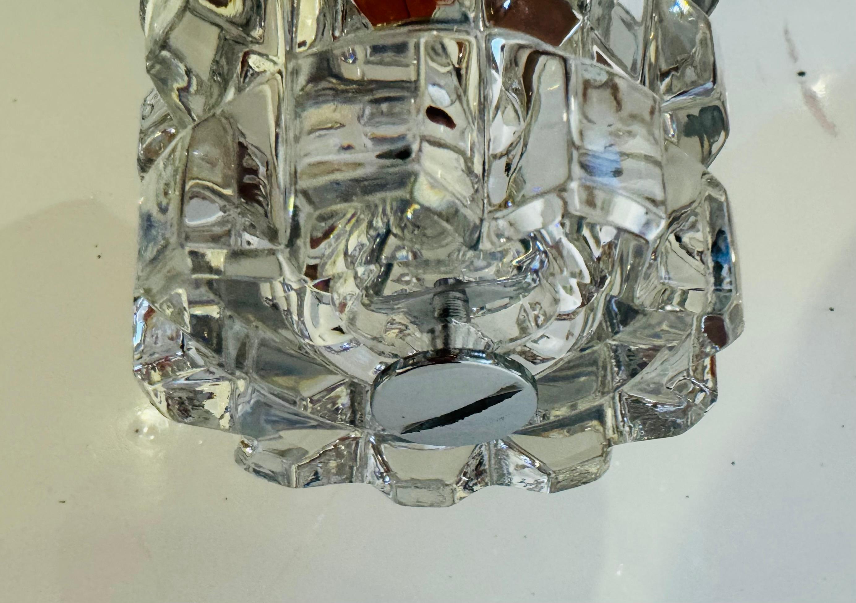Large French Othr 1980  gold Crystal Wall Lamps For Sale 5