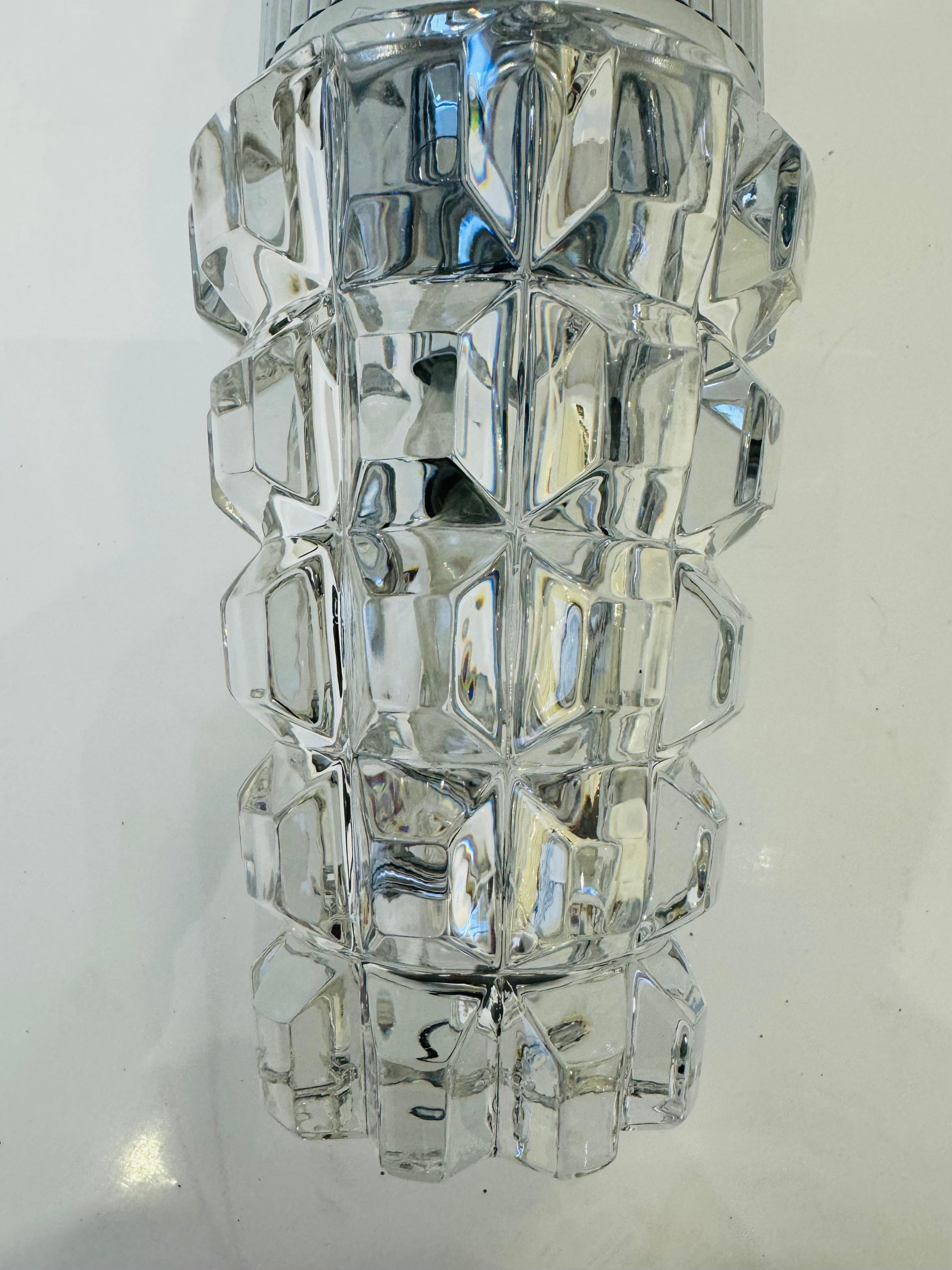 Large French Othr 1980  gold Crystal Wall Lamps For Sale 2