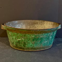 Large French Oval Wine Champagne Bucket Cooler with Handles