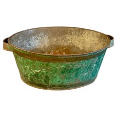 Large French Oval Wine Champagne Bucket Cooler with Handles