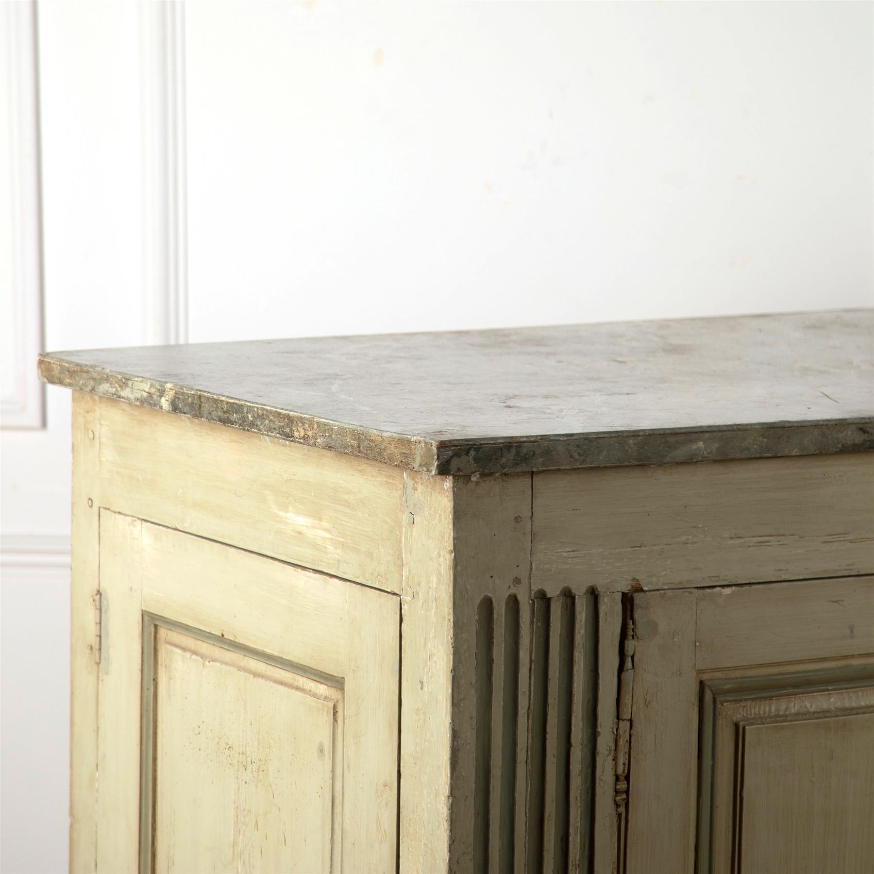 18th Century and Earlier Large French Painted 18th Century Buffet