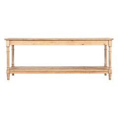 Large French Pine & Beech Pine Drapers Table