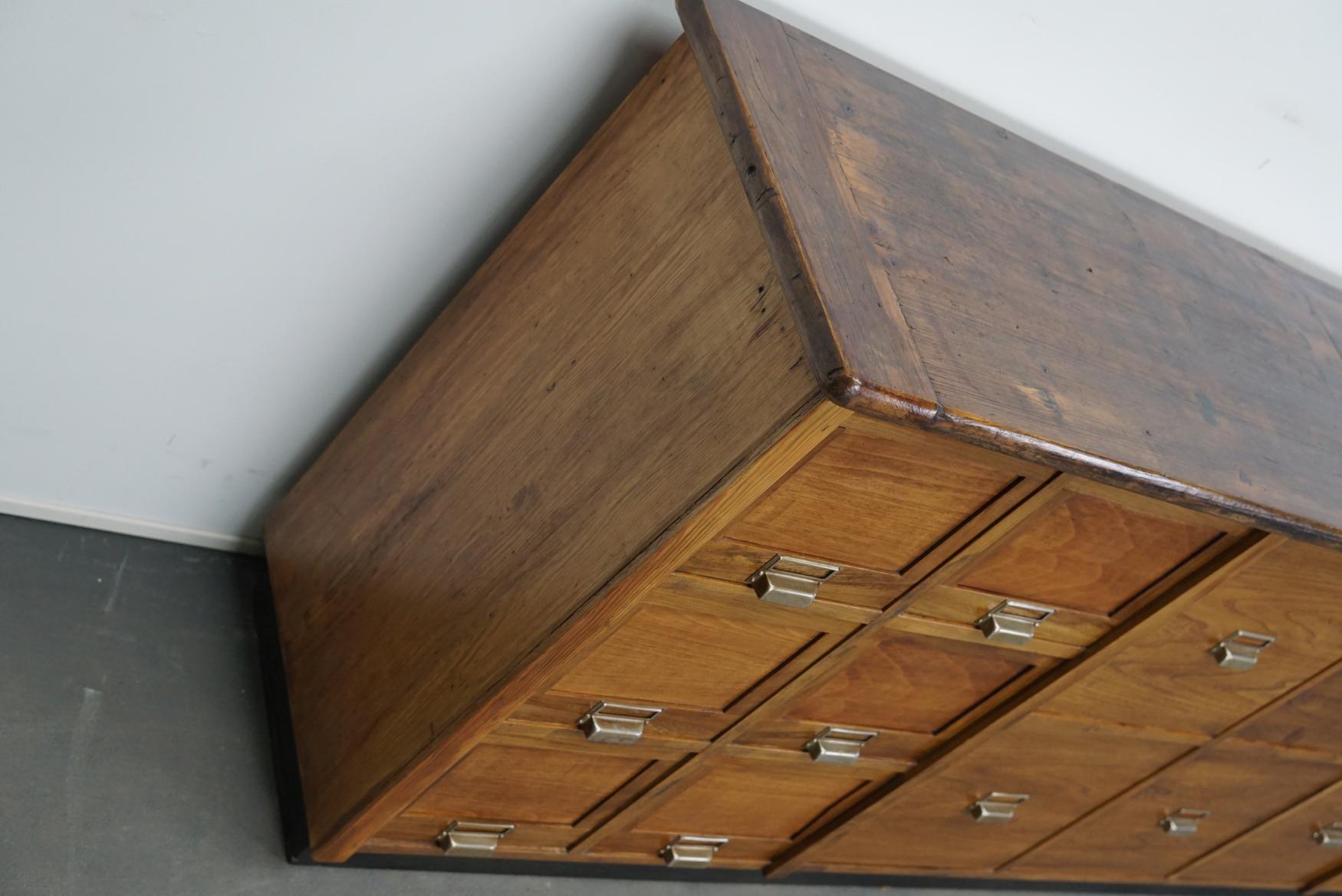 Large French Pine / Oak Apothecary Cabinet, 1950s 9