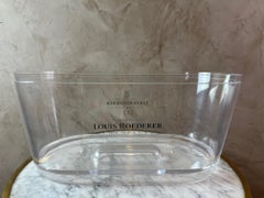 Large French Plexiglass Louis Roederer Champagne Cooler