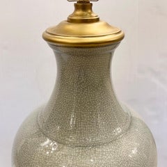 Large French Porcelain Lamp