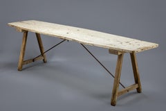 Large French Primitive Dairy or Laundry Table