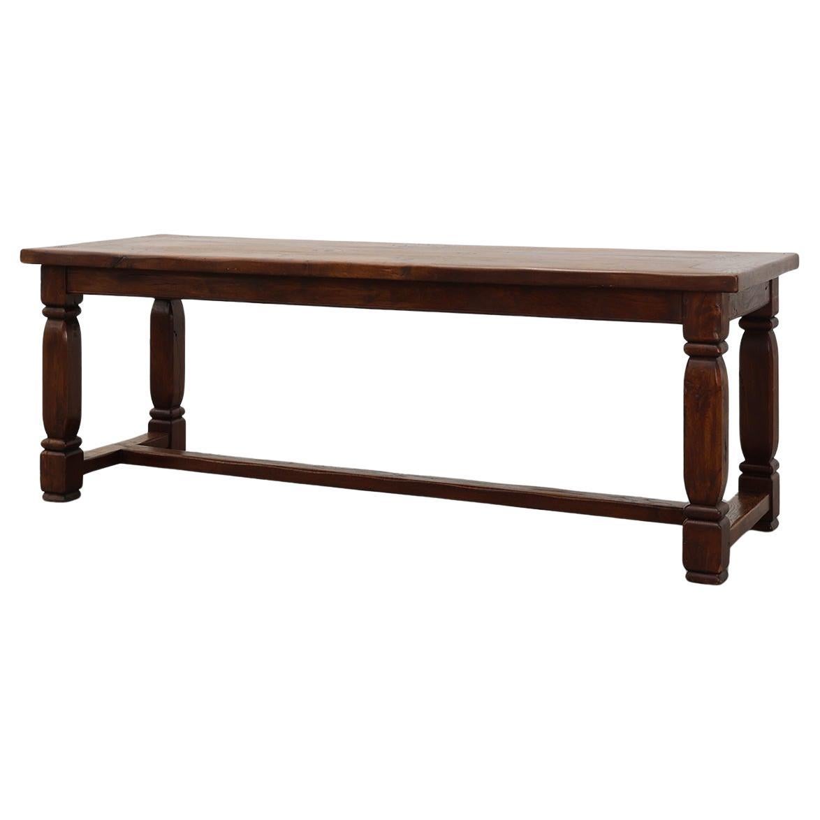 Large French Provincial rustic Oak Table, ca. 1900 For Sale