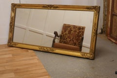 Large French Rectangular Gilt Mirror