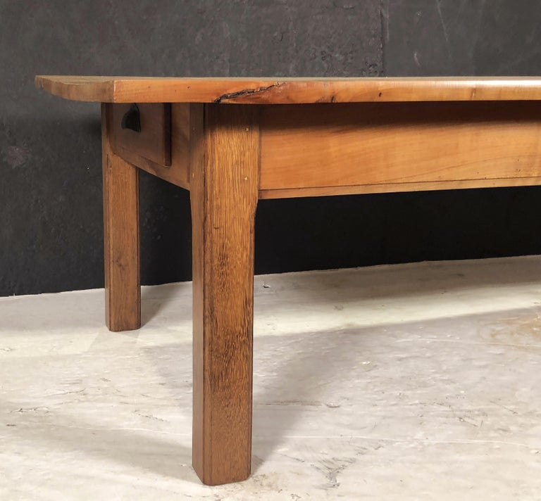 Large French Rectangular Low Table of Cherry at 1stDibs