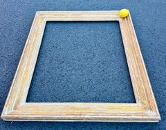 Large French Rectangular Painted Wood Gilt Art Frame