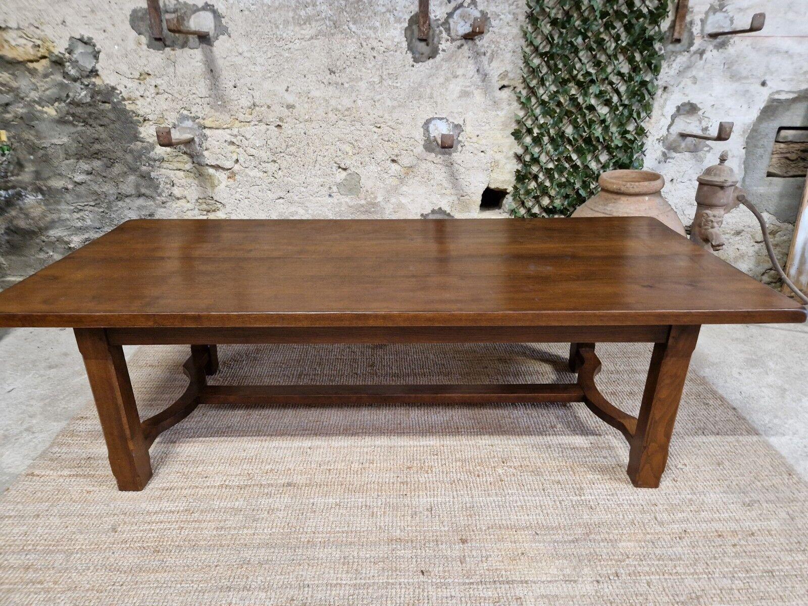 Brutalist Dining Table French Solid Wood 8 Places For Sale 6