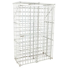 Large French Riveted Iron Wine Cage or Wine Rack for 280 Bottles, circa 1900