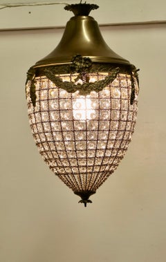 Large French Rococo Style Teardrop Chandelier  A Fine Piece