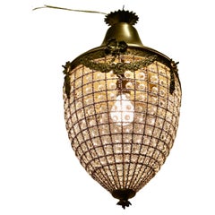 Large French Rococo Style Teardrop Chandelier  A Fine Piece