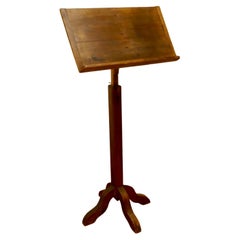 Large French Rustic Pine Menu Board, Reading Stand