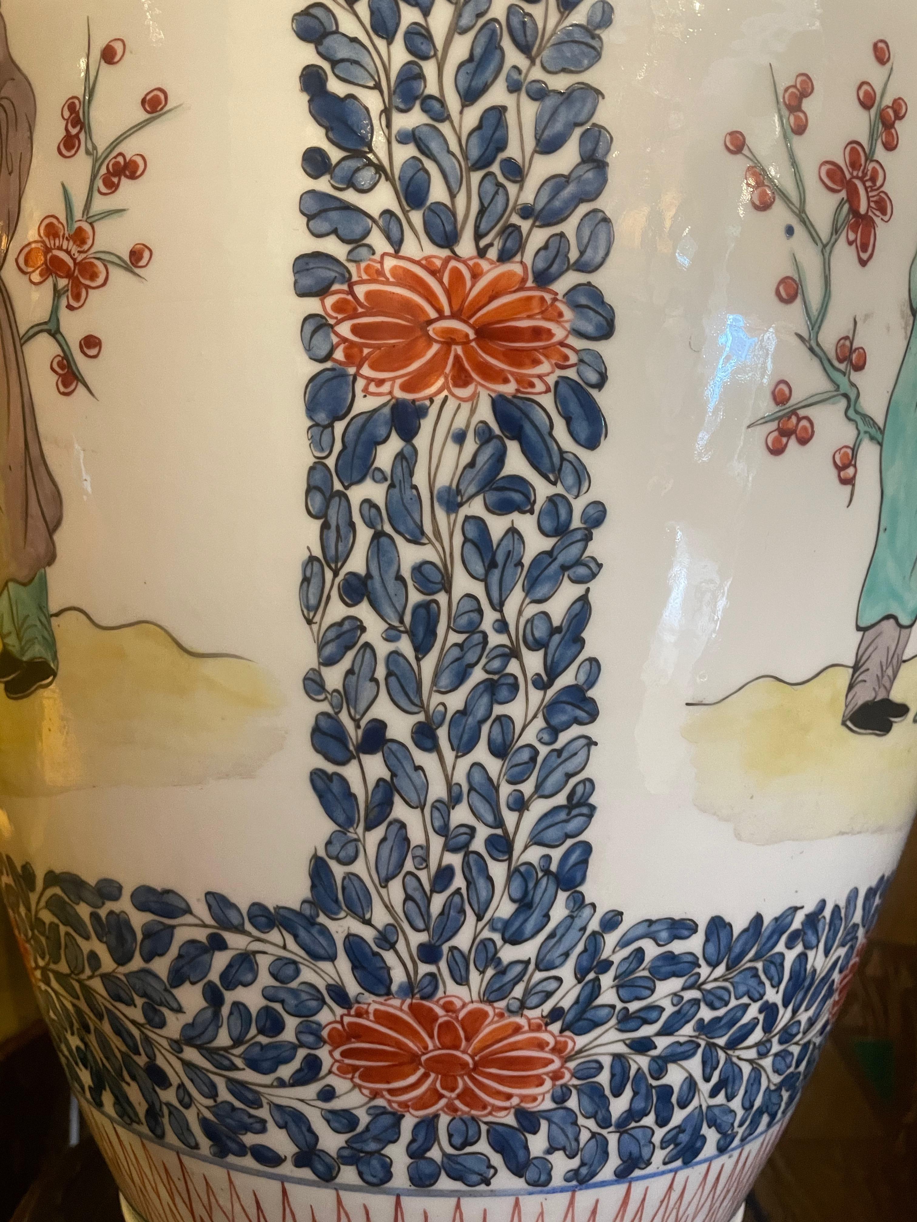 Large French Samson Porcelain Baluster Jar, circa 1880 For Sale 2