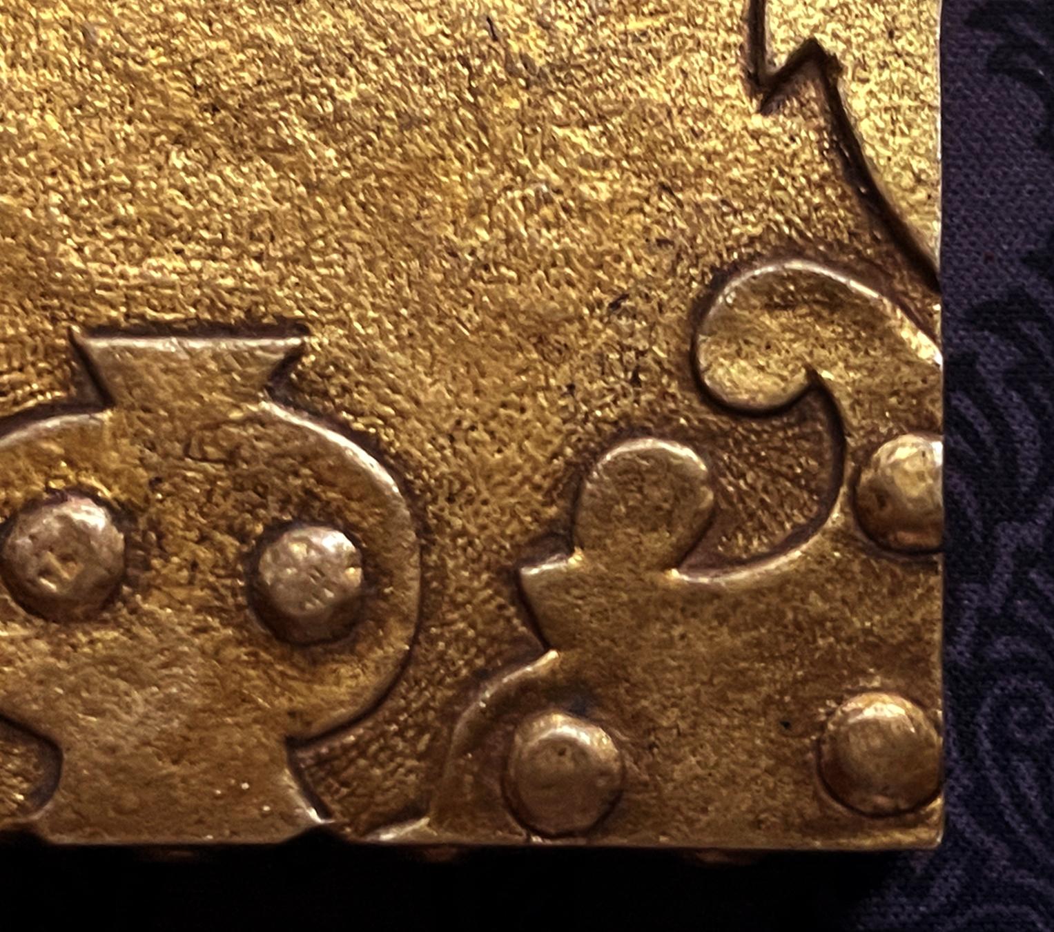 Large French Sculpted Bronze Box by Line Vautrin In Good Condition For Sale In Atlanta, GA