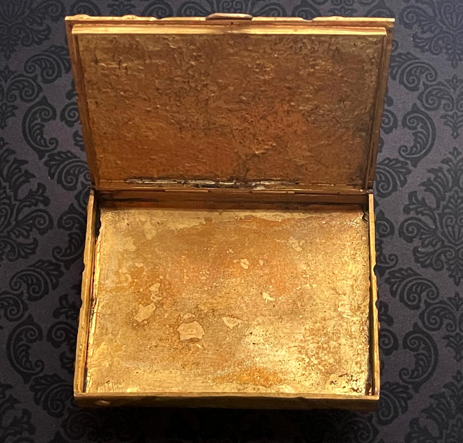 Large French Sculpted Bronze Box by Line Vautrin For Sale 2