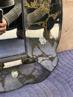 Large French Serpentine Mirror