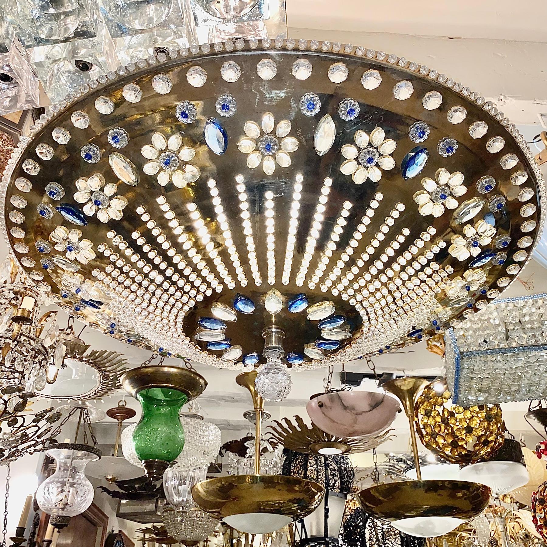 Grande lampada francese placcata in argento in vendita 1